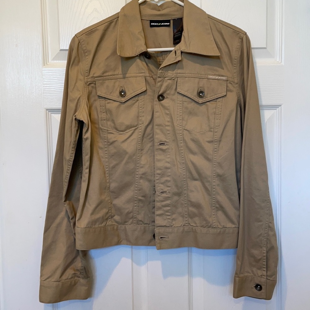 DKNY Beige Denim Jacket